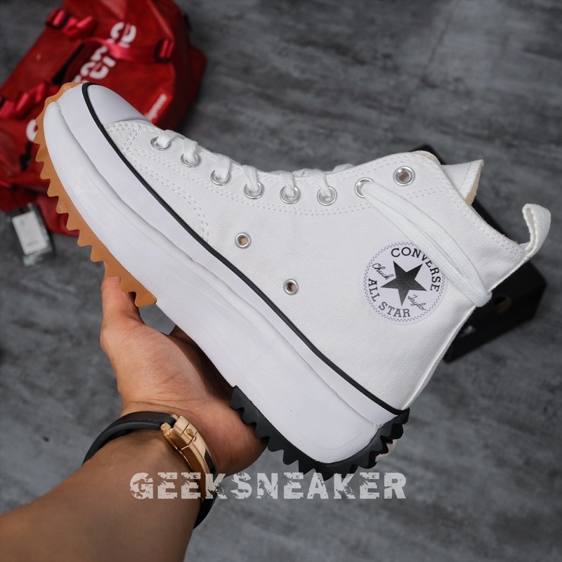 [GeekSneaker] Giày Sneaker  -  Converse [ Trắng ] Run Hike Star White - Cao cổ Màu Trắng