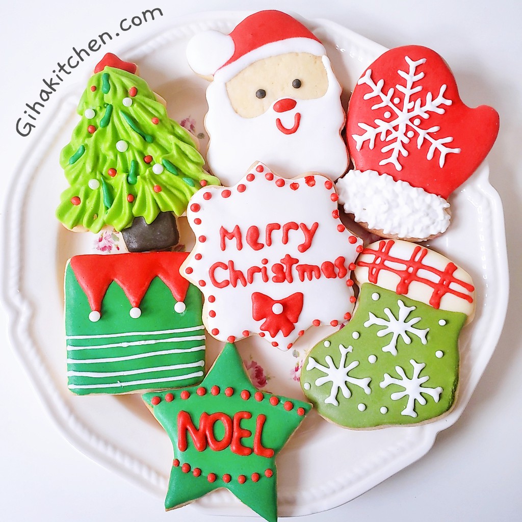 SẴN HÀNG | Set bánh quy giáng sinh ông già Noel, Snow man, bánh người gừng kèm hộp đem tặng xinh xắn. | BigBuy360 - bigbuy360.vn