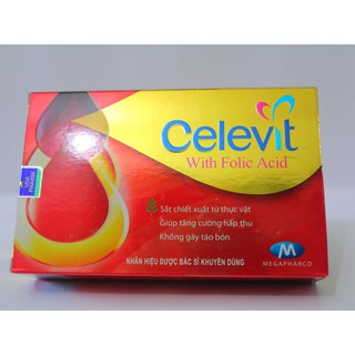 CELEVIT with Folic Acid _ bổ sung sắt dạng hữu cơ