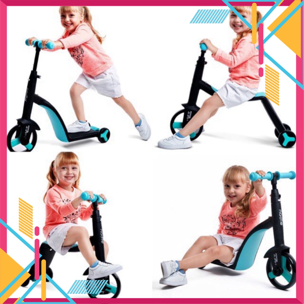 Xe Scooter Nadle 3in1, Xe Trượt Trẻ Em 3 Công Dụng Chính Hãng 100%