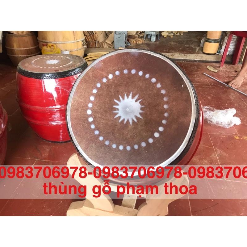Trống gỗ trường học- trống cúng -trống lễ  gỗ mít ra trâu