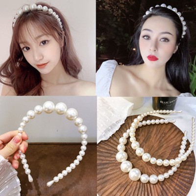 Băng đô đính ngọc trai thời trang cho nữ