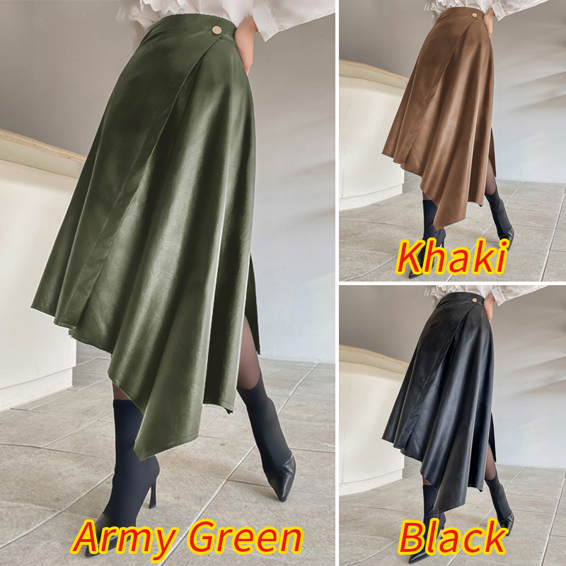 Chân Váy VONDA Lưng Cao Dáng Chữ A Thiết Kế Lệch Tà Thời Trang Cho Nữ | BigBuy360 - bigbuy360.vn