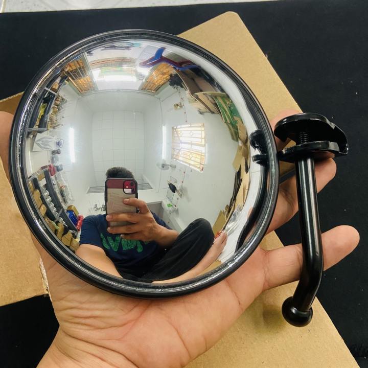 Gương chiếu hậu, kính chiếu hậu kiểu lòi ô tô siêu to khổng lồ chân gương 8ly tặng kèm ốc chuyển 10ly