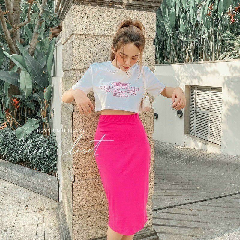 Chân váy ôm body thun lụa có giãn mịn | BigBuy360 - bigbuy360.vn