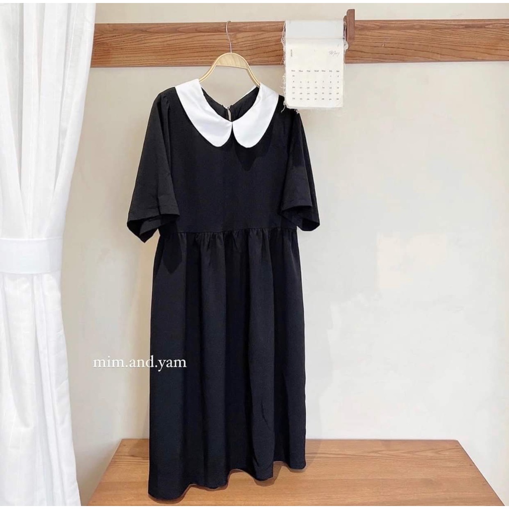 Váy Babydoll 2 tầng cổ Bèo FreeShip