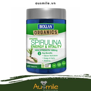 Bioglan Organic Superfoods Spirulina 1000mg 200 Tablets (Australian Certified Organic)