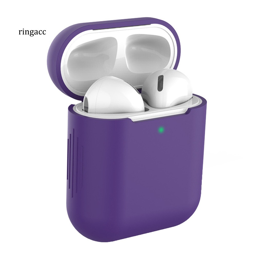 Vỏ Đựng Bảo Vệ Hộp Sạc Tai Nghe Airpods 1 / 2 Bằng Silicone Chống Sốc