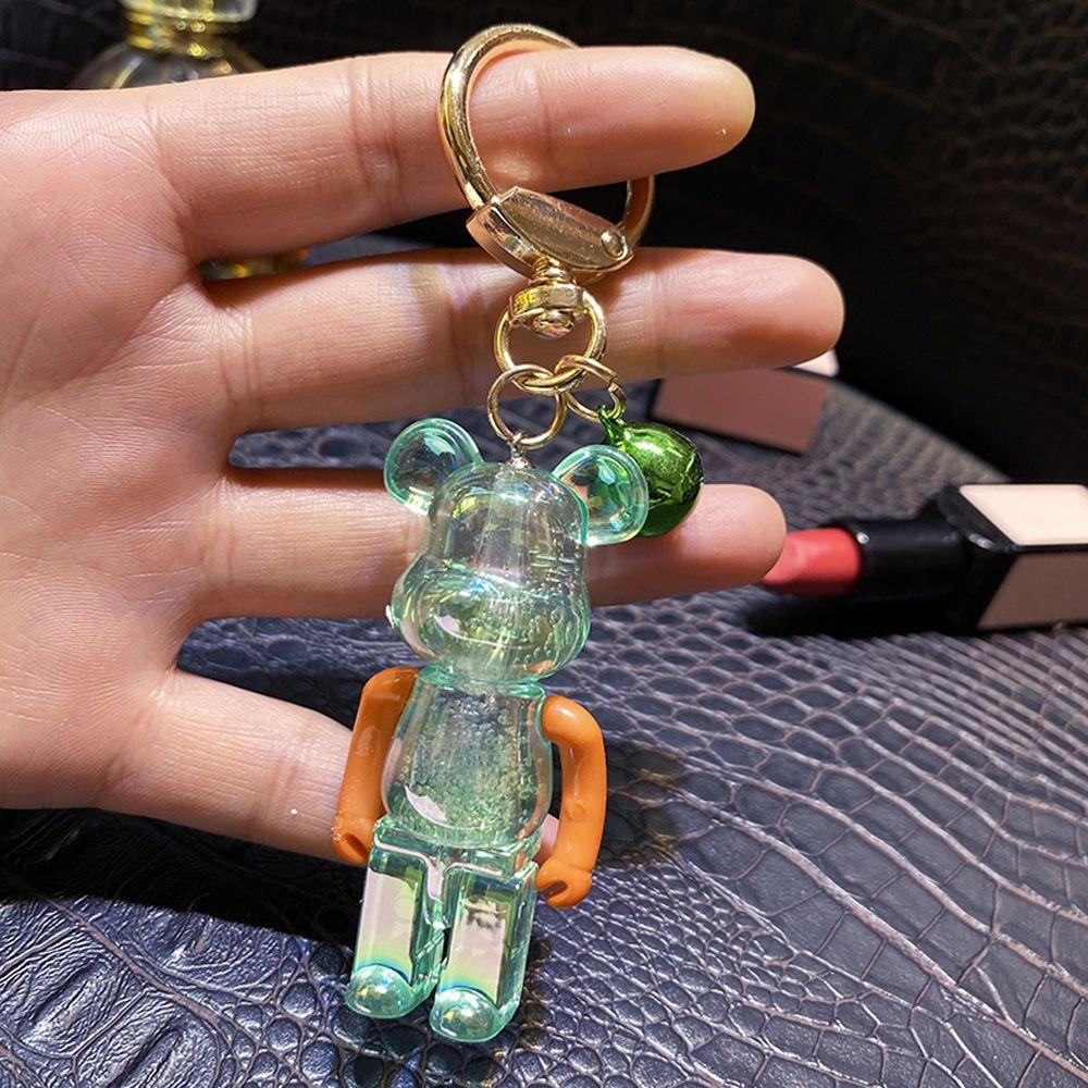 Móc Khóa Hình Gấu Bông Trong Suốt Dễ Thương