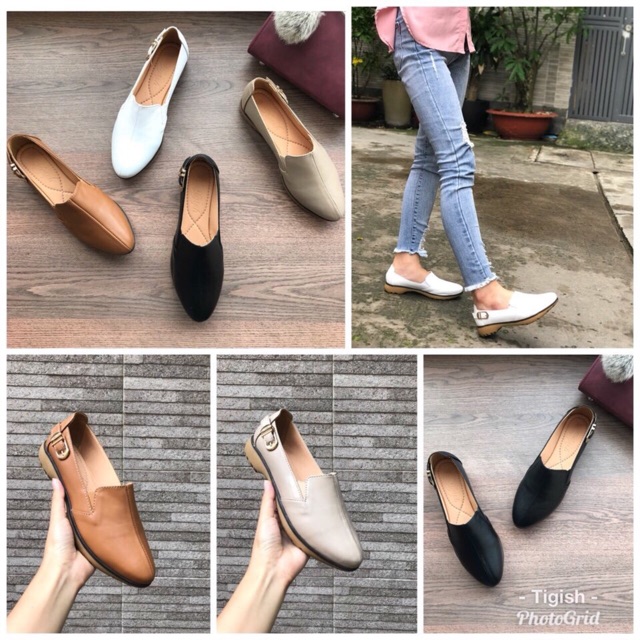 Slip on da bò Tigish mới