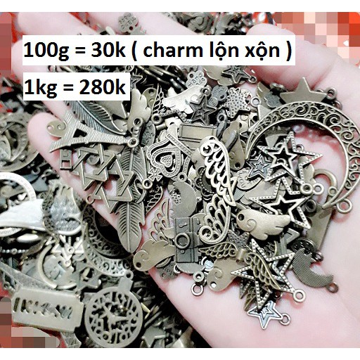 Charm lộn xộn ( bạc cổ / đồng cổ ) 100g / gói [ Giá sỉ 30k - 43k ]