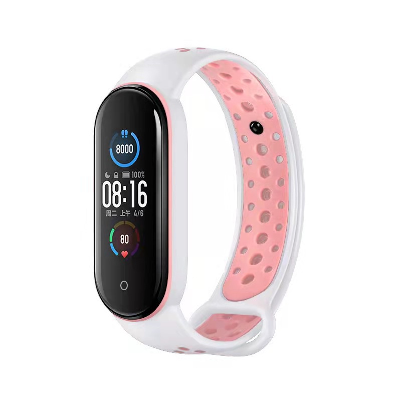 Dây Đeo Silicon Mềm Cho Đồng Hồ Thông Minh Xiaomi Mi Band 5 Miband 5 6