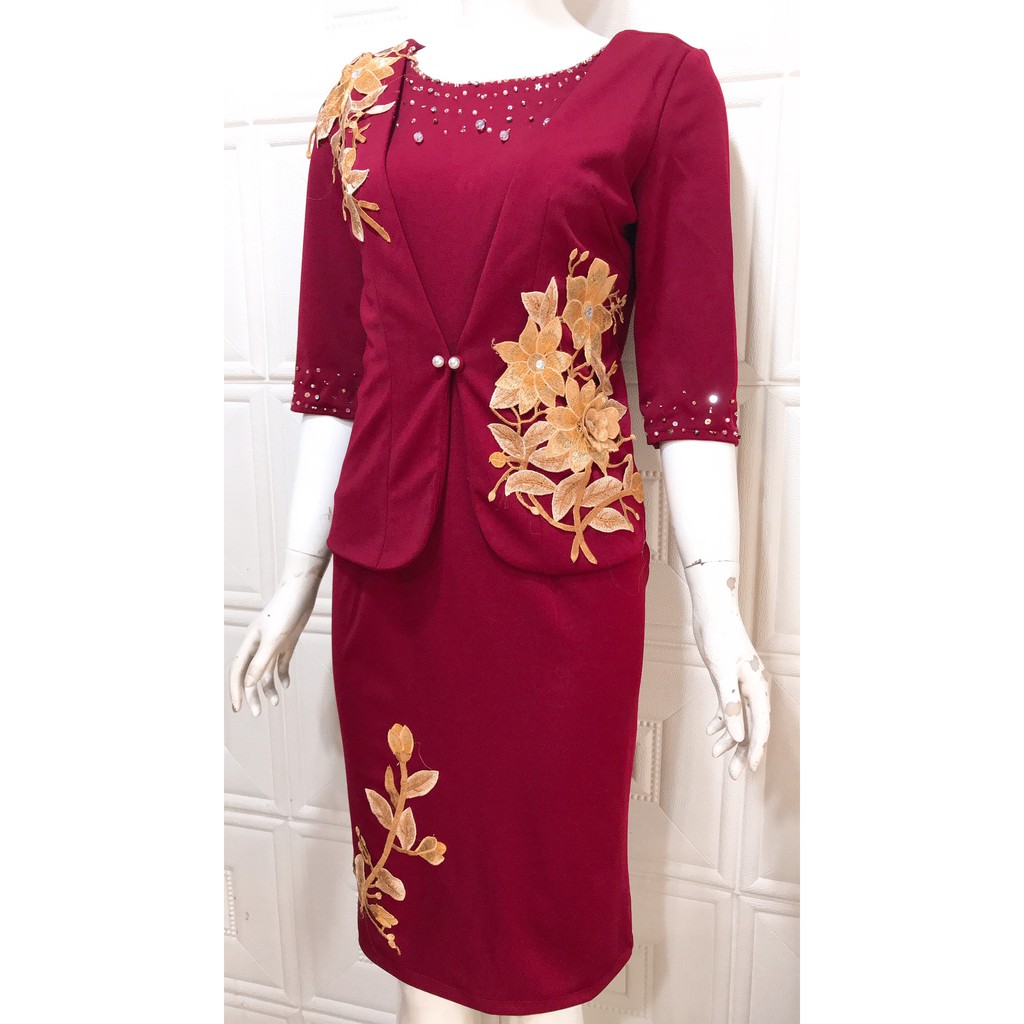 đầm giả vest trung niên thiết kế sang trọng