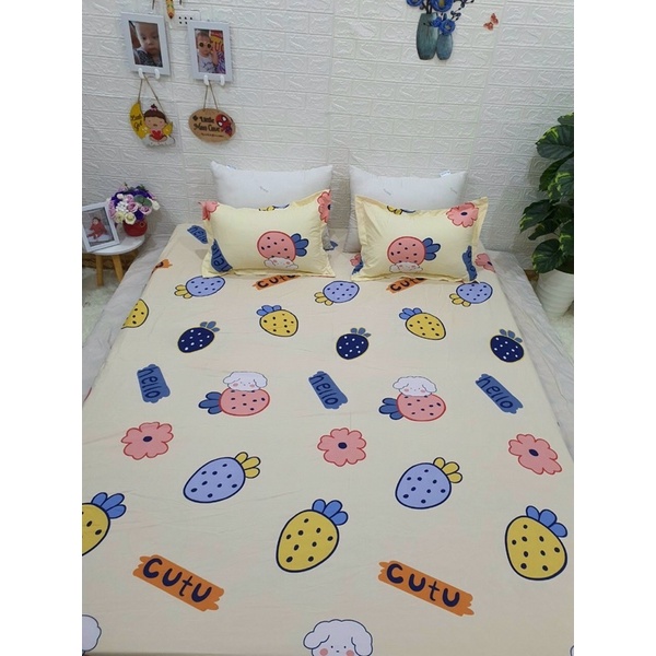 [ xả hàng siêu rẻ] ga gối cotton boly kt m2,m6,m8