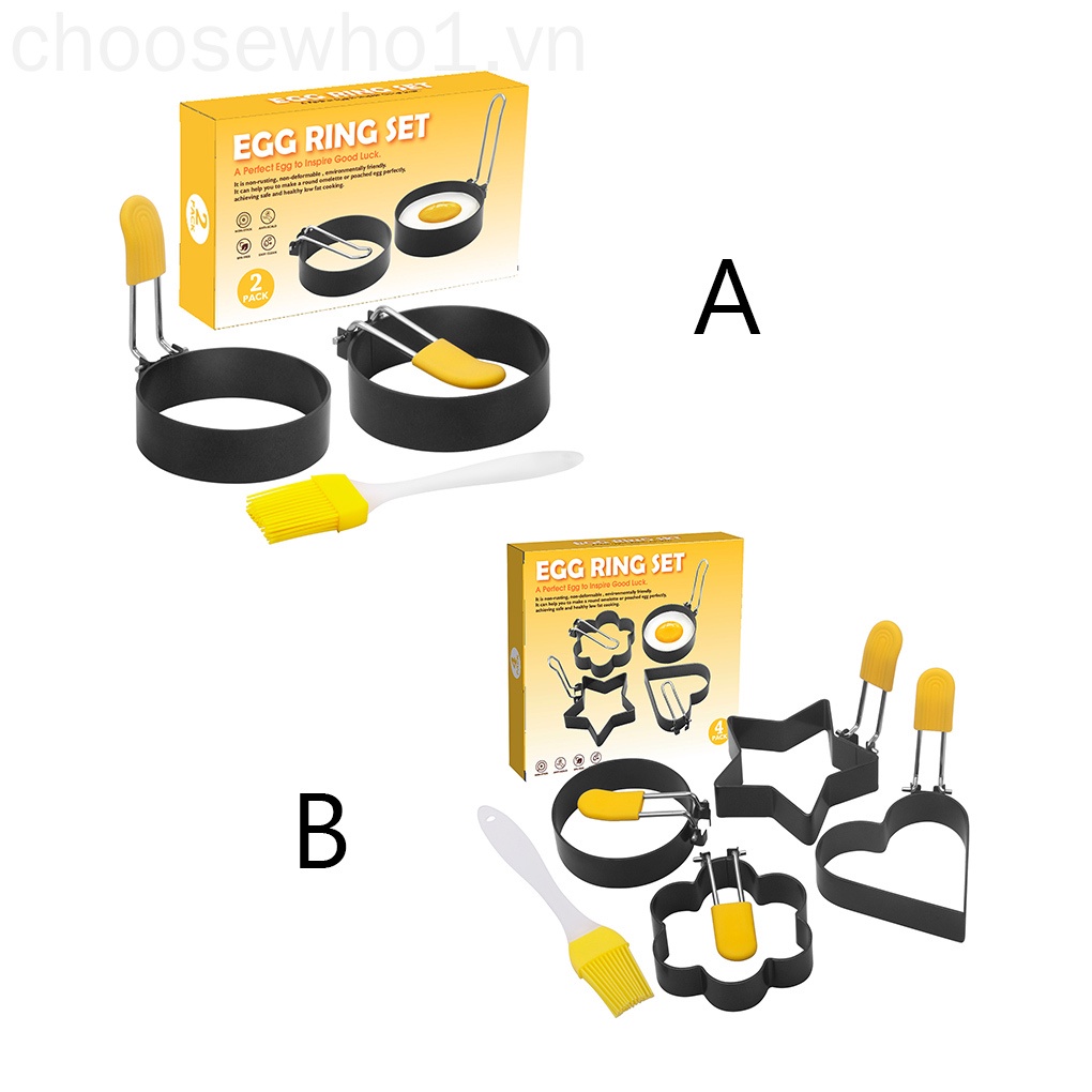 Khuôn Chiên Trứng Chống Dính Bằng Thép Không Gỉ