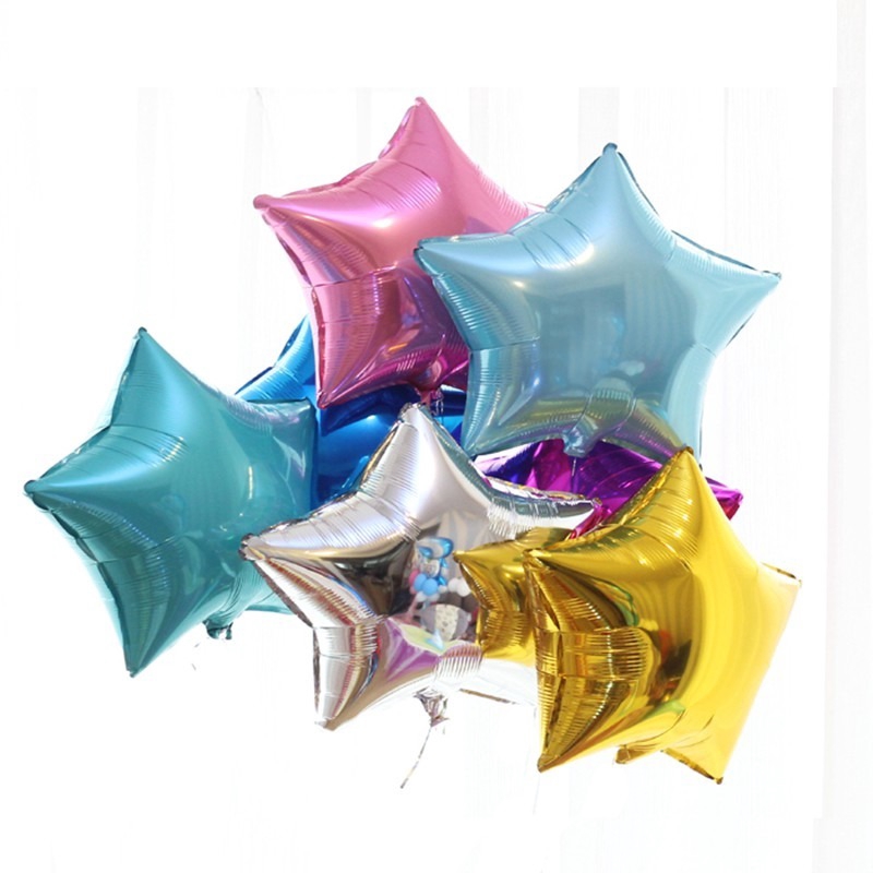 1 Bong Bóng Lõi Nhôm Hình Ngôi Sao Kích Thước 18 Inch Dùng Trang Trí Tiệc Sinh Nhật