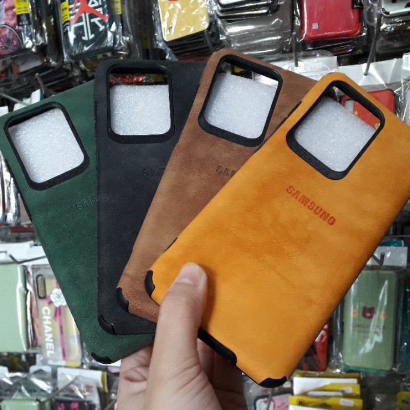 SAMSUNG S20 ULTRA Ốp lưng nhựa màu giả da siêu đẹp