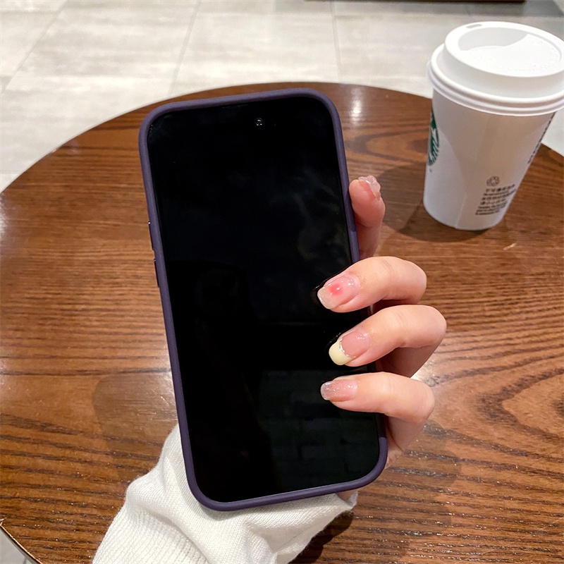 Ốp Lưng Cứng Màu Nhám Cho Điện Thoại iPhone 14 Pro Max 14 Plus ip14