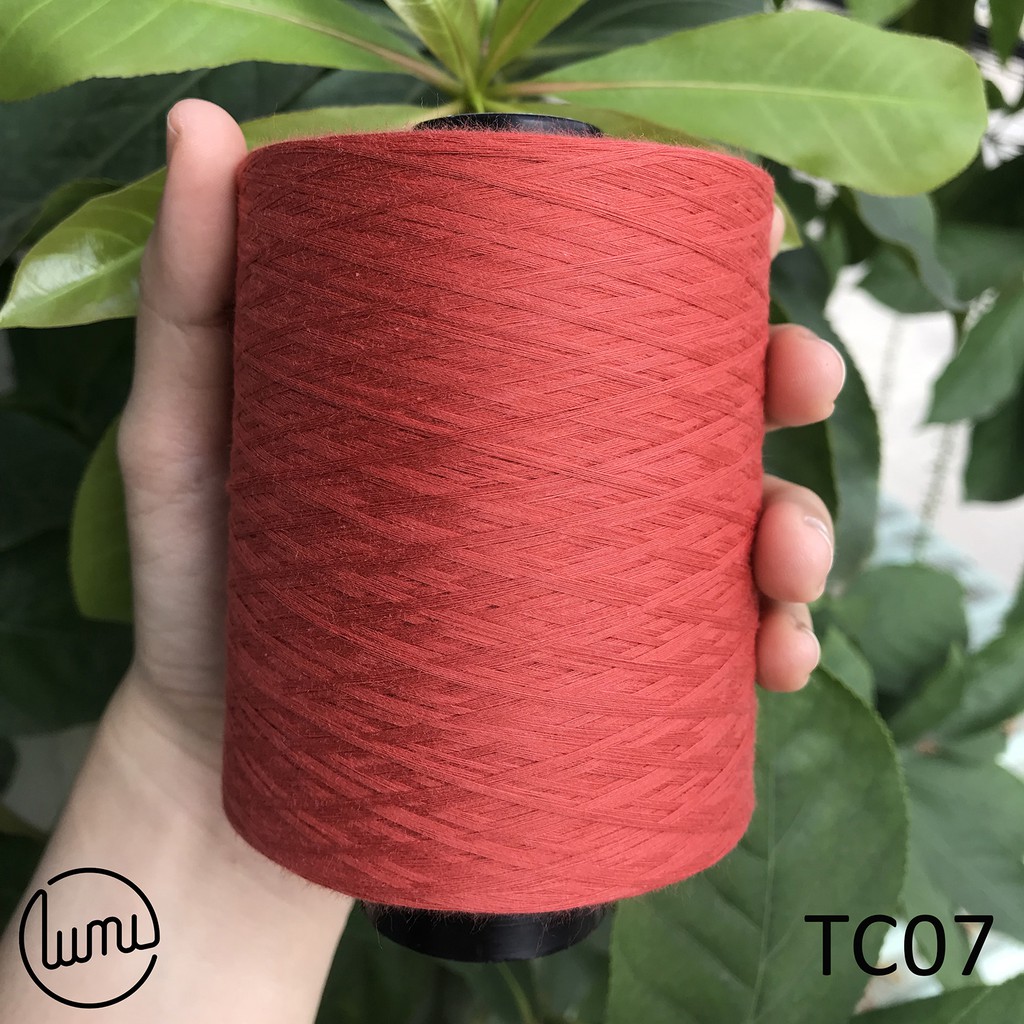 Lumi TC07 TC09 Sợi Cotton 100% Chập Sẵn 0.8mm Đan Móc Váy Áo Hè Thu