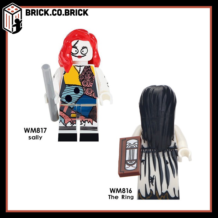 WM816 và WM817 (CÓ SẴN) - Đồ chơi lắp ráp minifigures nhân vật lego ma nữ kinh dị