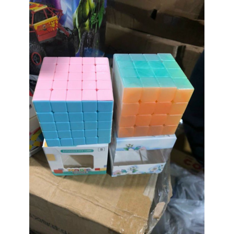 Rubik 5 tầng màu pastel