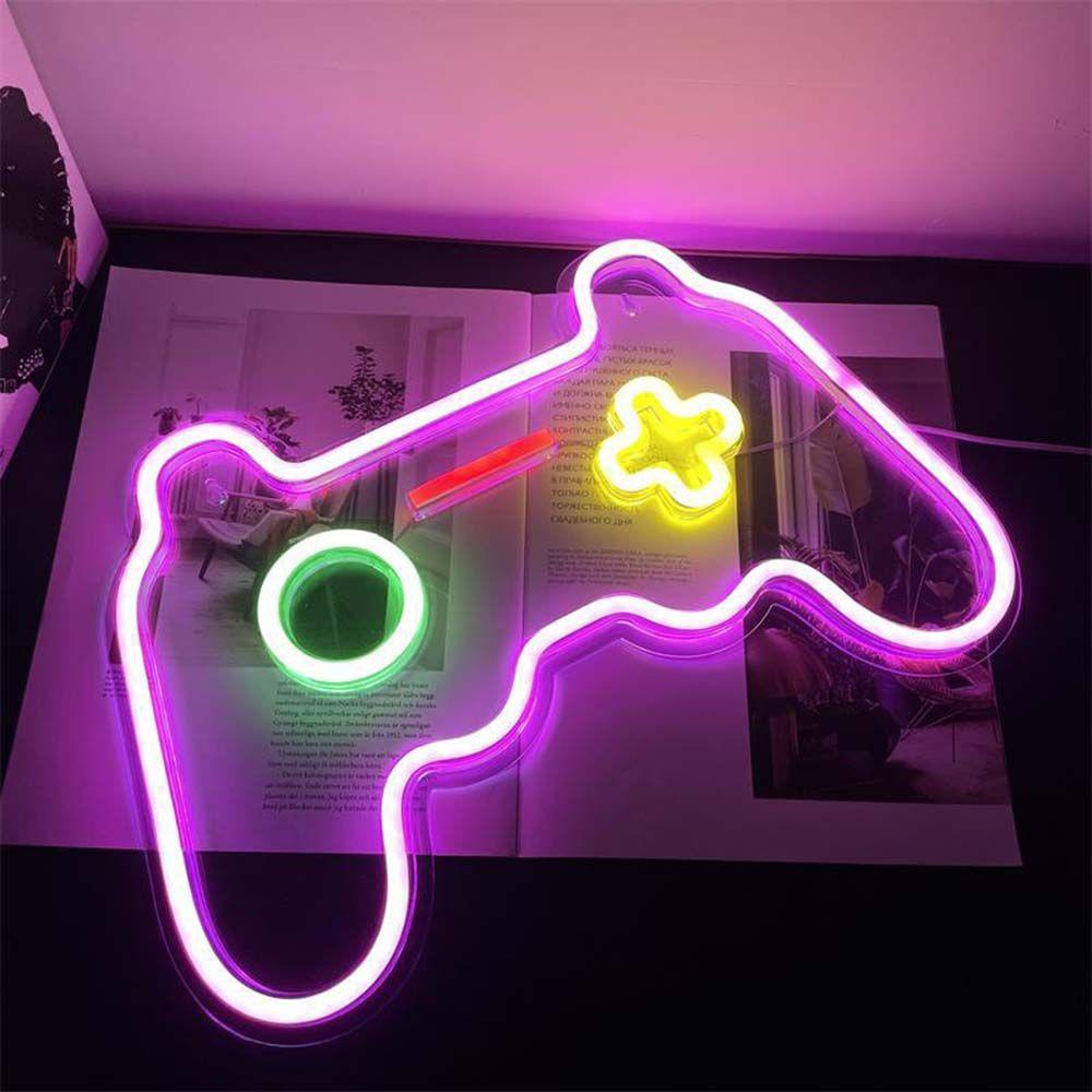 Đèn LED Neon Hình Tay Cầm Chơi Game Thiết Kế Mới Treo Tường Trang Trí Nghệ Thuật