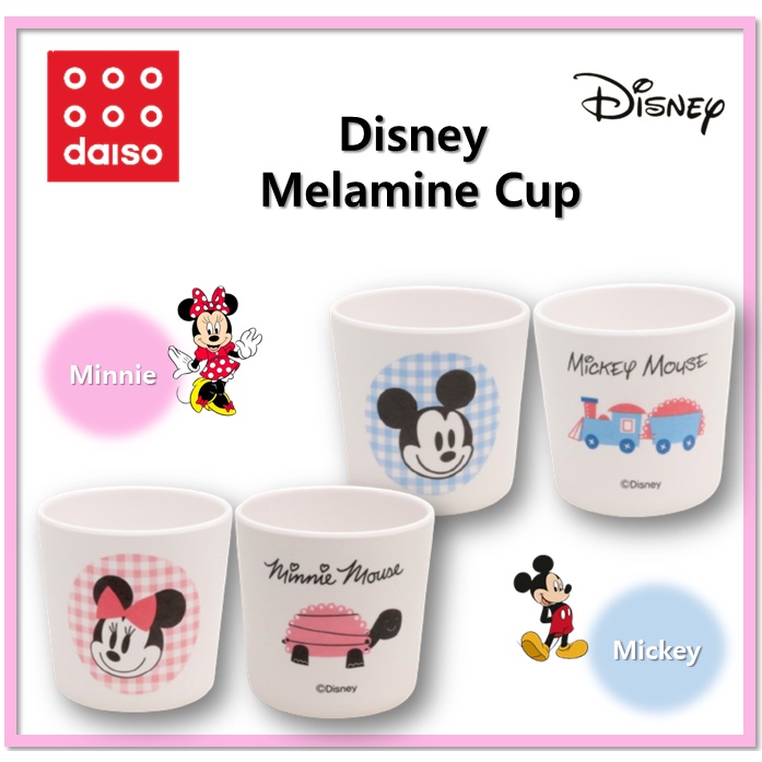 [DAISO Korea] Ly Melamine In Họa Tiết Mickey / Minni Hàn Quốc