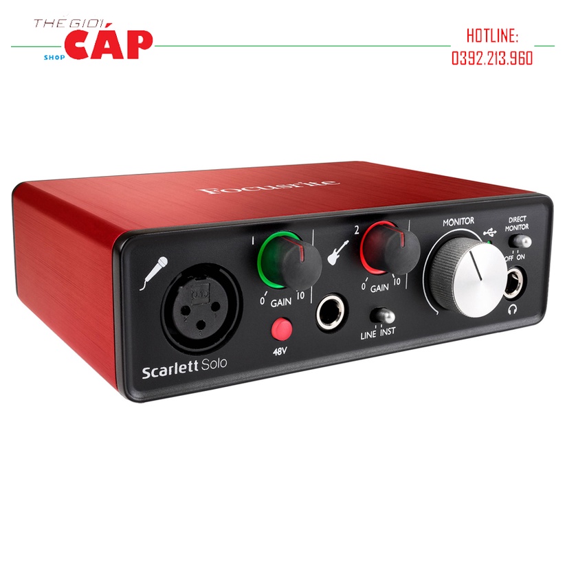 Sound Card Thu Âm Chuyên Nghiệp Focusrite Solo Gen 2