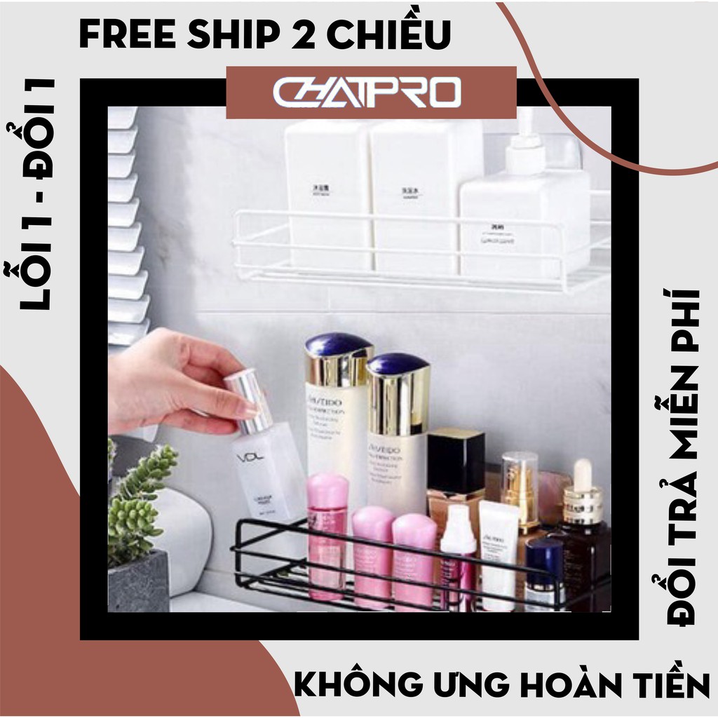 KỆ NHÀ TẮM HÌNH CHỮ NHẬT SẮT dán tường