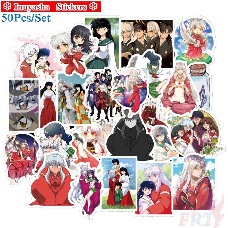 Sticker anime/hình dán inuyasha 30-60 cái ép lụa