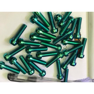 Ốc titanium GR5 8 ly 3 phân  đầu trụ