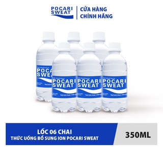 Lốc 6 Chai Thức uống Bổ sung ion Pocari Sweat 350ml chai