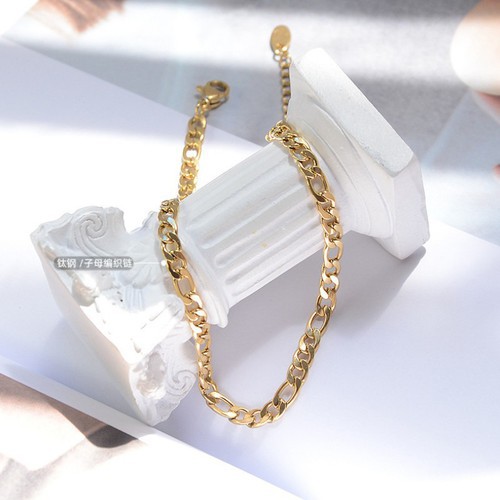 Lắc Chân Titan Nữ Dây Xích Titan Ko Đen TT 3212 Vòng Chân Nữ Cao Cấp