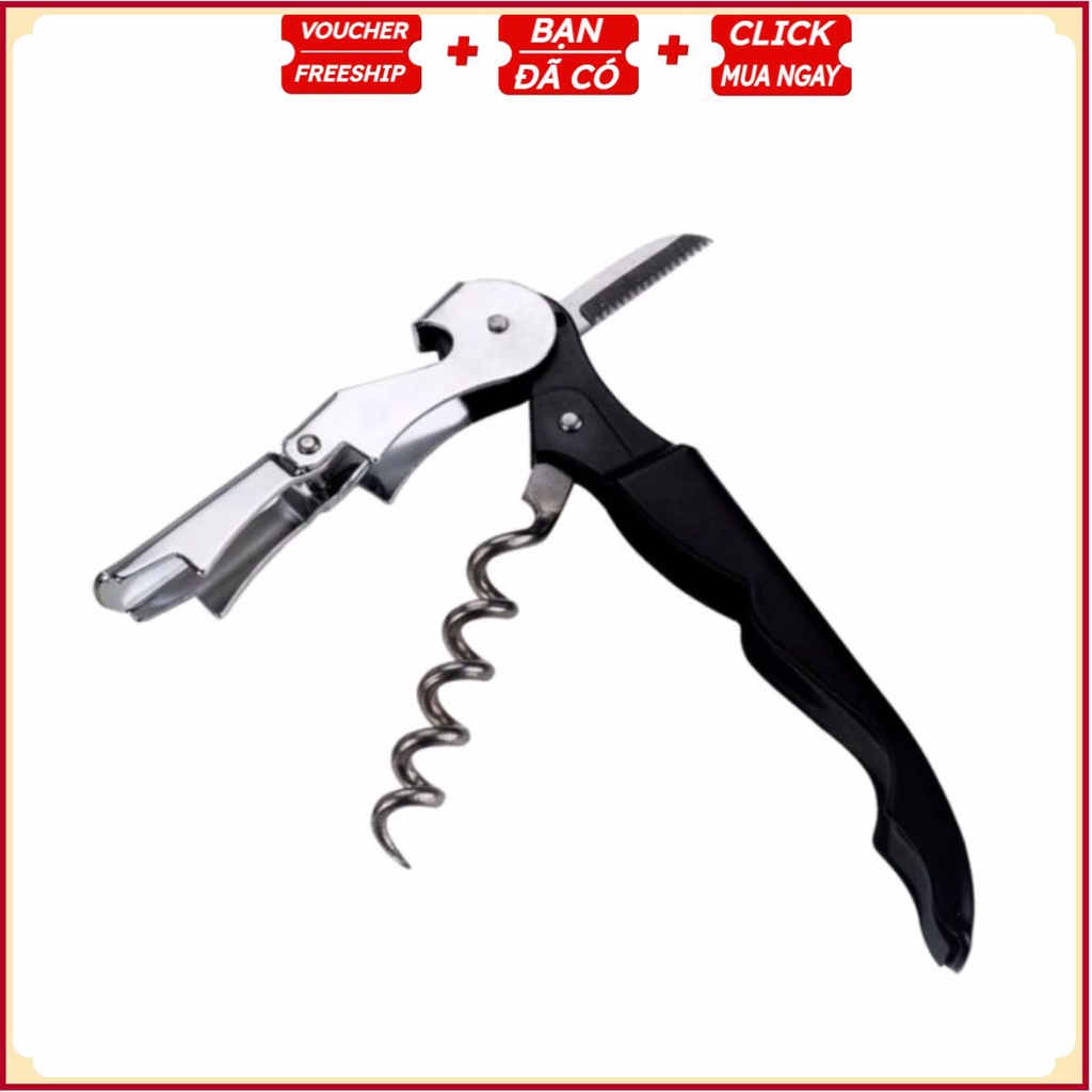 Dụng Cụ Khui Mở RƯỢU BIA 3 IN 1 Đa Năng Kiểu 1 - Quà Tặng Khách Hàng