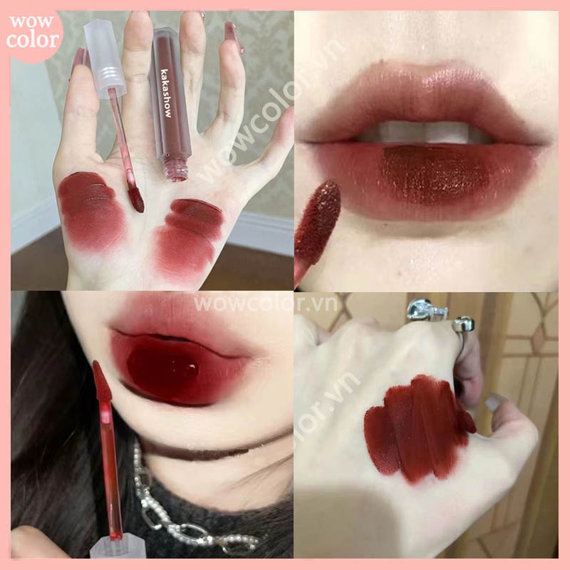 [Hàng mới về] Son Kem Lì nội địa trung màu đỏ nâu,Son Kem kakashow Màu Lì Tông Màu Lì Siêu Mịn Lâu Trôi nội địa trung/son nội địa Powder Mist Matte Lipstick chất kem lì mềm mịn như nhung