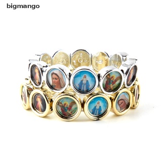 Vòng Tay Biểu Tượng Chúa JESUS SAINTS Maria Thiên Thần 15mm Thời Trang