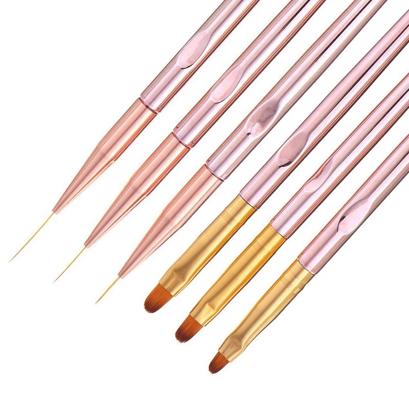 Set 3 Cọ Vẽ Trang Trí Móng Tay Nghệ Thuật Chuyên Nghiệp