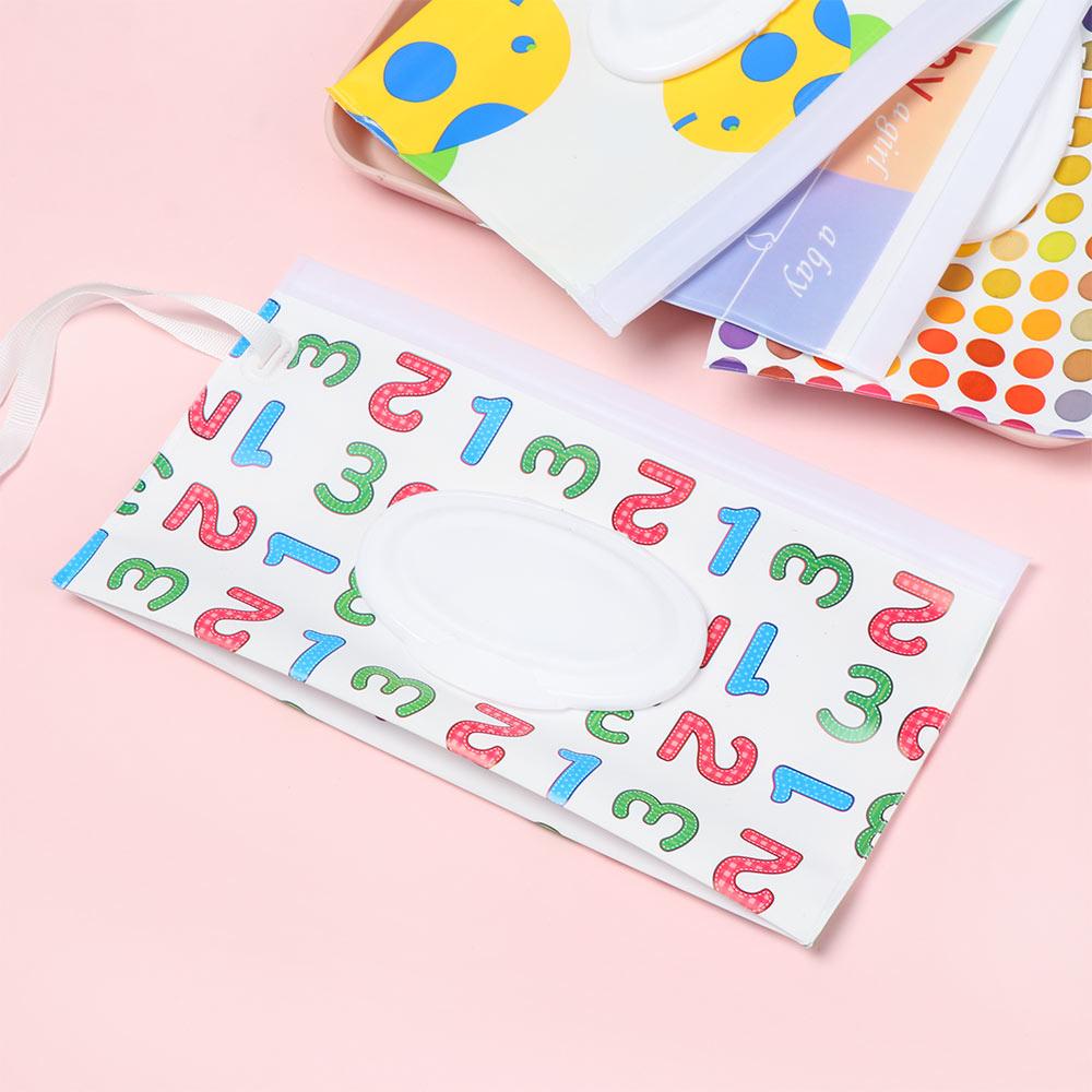 NIUYOU Túi Đựng Khăn Giấy Ướt Nắp Lật Có Dây Đeo Thời Trang Ngoài Trời Cho Bé