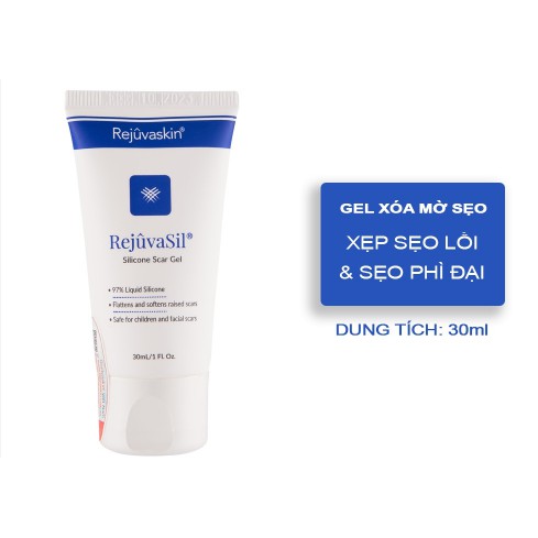 Bộ sản phẩm Gel ngăn ngừa sẹo và làm xẹp sẹo lồi/ sẹo phì đại REJUVASKIN Rejuvasil 10ml, 15ml, 30ml | BigBuy360 - bigbuy360.vn