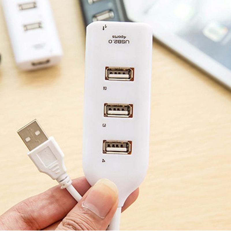 Bộ Chia 4 Cổng USB 2.0 4 Cổng Tốc Độ Cao ​​Hub Chia Cổng USB Cho PC Laptop