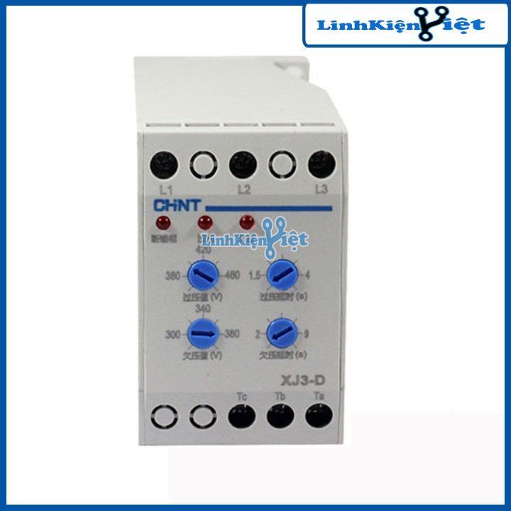 Relay Bảo Vệ Điện Áp 3 Pha CHNT XJ3-D Có Điều Chỉnh ( BH : 1 tháng )
