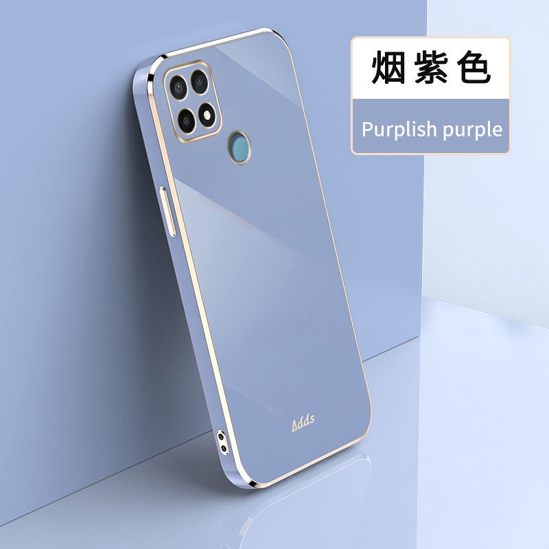 Ốp Điện Thoại Silicon Chống Rơi Mạ Điện Cho oppo A15 A15S A35 A5 A9 A7 A5S A12 A12S A11K A54 A53