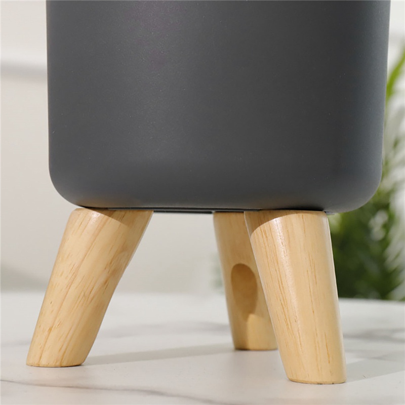 Chậu Trồng Cây Kèm Giá Đỡ Chân Gỗ Dùng Trang Trí Phòng Khách / Phòng Ngủ / Sân Vườn