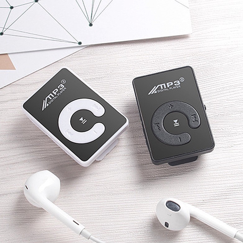 Máy Nghe Nhạc Mp3 Mini Hỗ Trợ Thẻ Nhớ 8gb Tf Kèm Cáp Usb