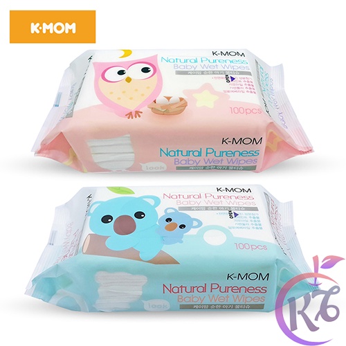 Combo 4 bịch Khăn giấy ướt cao cấp K-Mom 100 tờ Tặng 1 bịch cùng loại