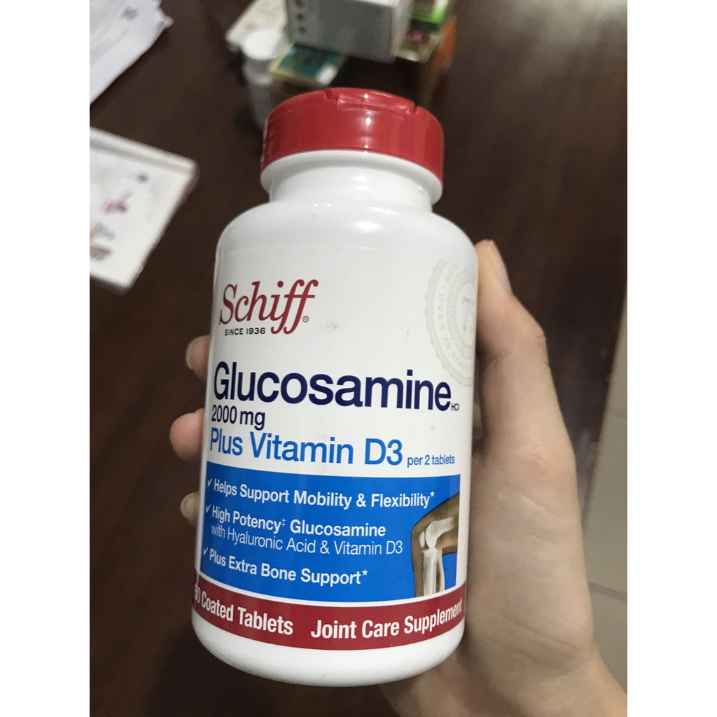 xương khớp Schiff Glucosamine 2000mg Plus Vitamin D3