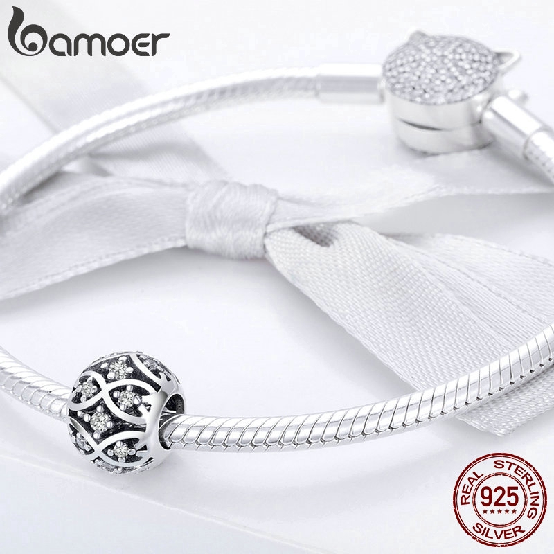 Charm vòng tay Bamoer SCC732 bằng bạc 925 sterling DIY thanh lịch