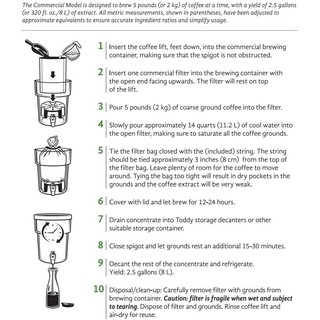 HỆ THỐNG PHA CÀ PHÊ LẠNH TODDY COMMERCIAL MODEL COLD BREW SYSTEM-7.5 LÍT