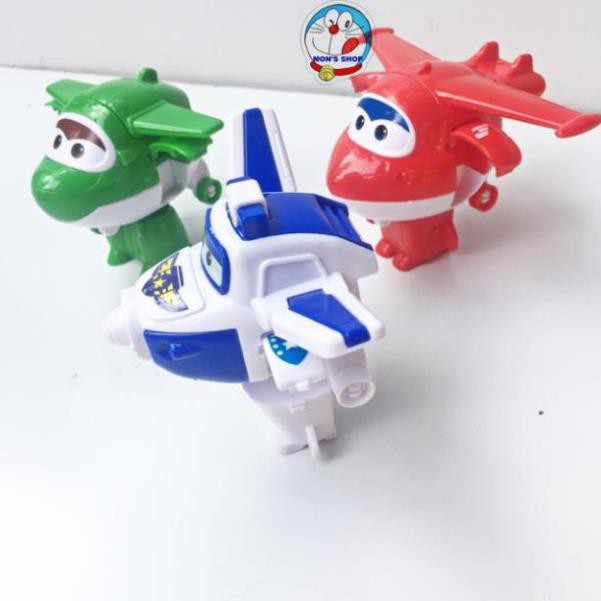 Hộp 8 nhân vật đội bay siêu đẳng Super wings biến hình thành máy bay và robot ( mẫu mới 2019)