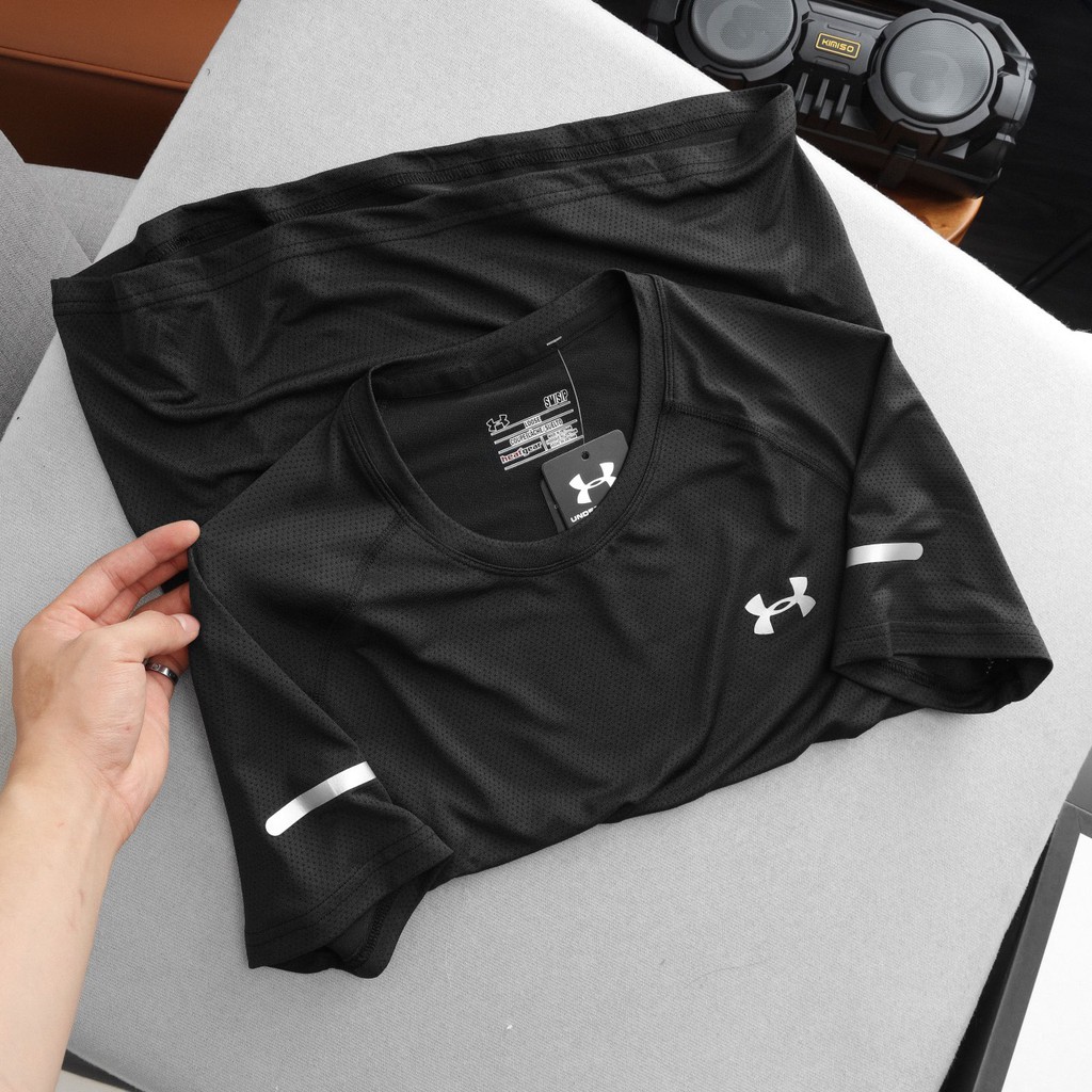 ( 46 - 58kg ) Áo thun thể thao nam, áo tập gym chất liệu dệt kim mát lạnh 3276